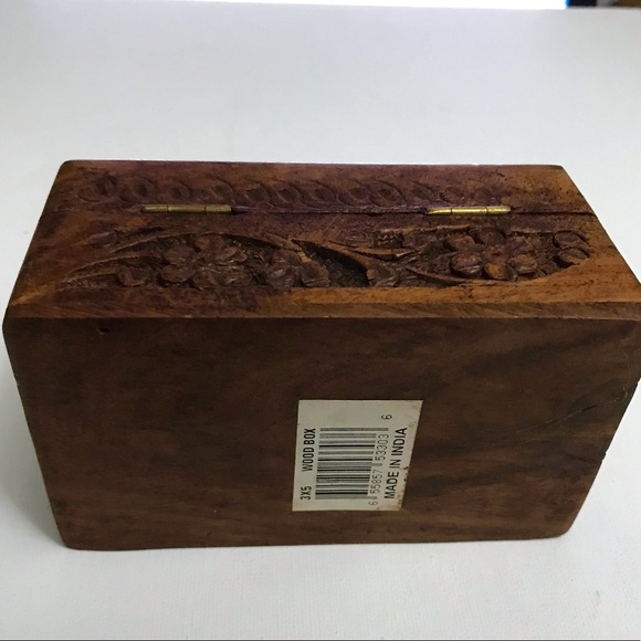 Vintage Handmade Wooden Box Handcarved - Picture 8 of 16